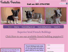 Tablet Screenshot of fantasticfrenchies.com